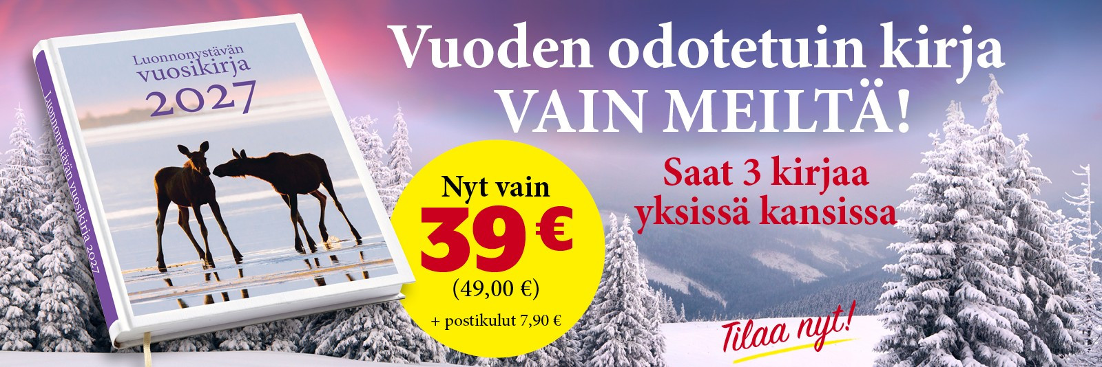 Luonnonystävän vuosikirja 2027 nyt tarjoushinnalla!