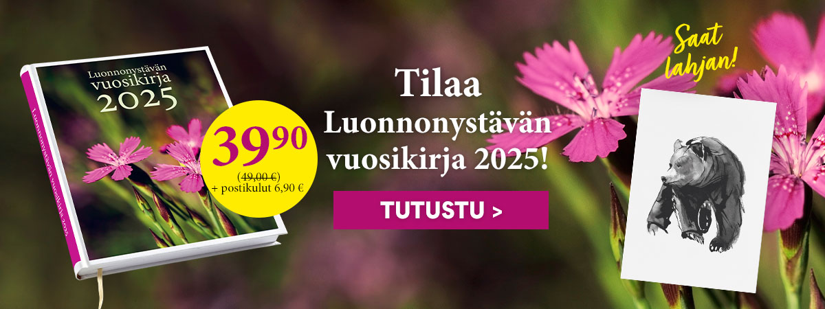 Luonnonystävän vuosikirja 2025 tarjoushinnalla!