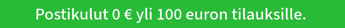 Postikulut 0 € yli 100 euron tilauksille