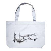 Heijastava Muumi-ostoskassi ”Lähtö”