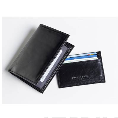 Musta lompakko + korttikotelo