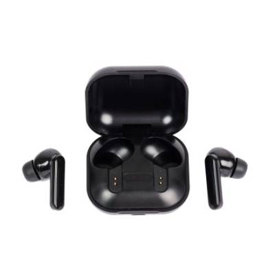 Mustat langattomat nappikuulokkeet