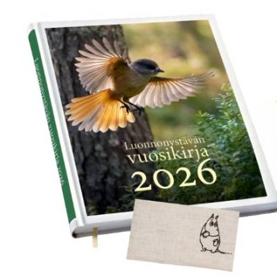 Luonnonystävän vuosikirja 2026 + Muumi-pussukka