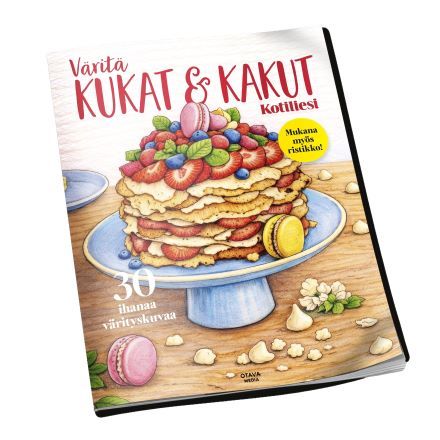 Väritä Kotiliesi Kukat & Kakut -erikoislehti