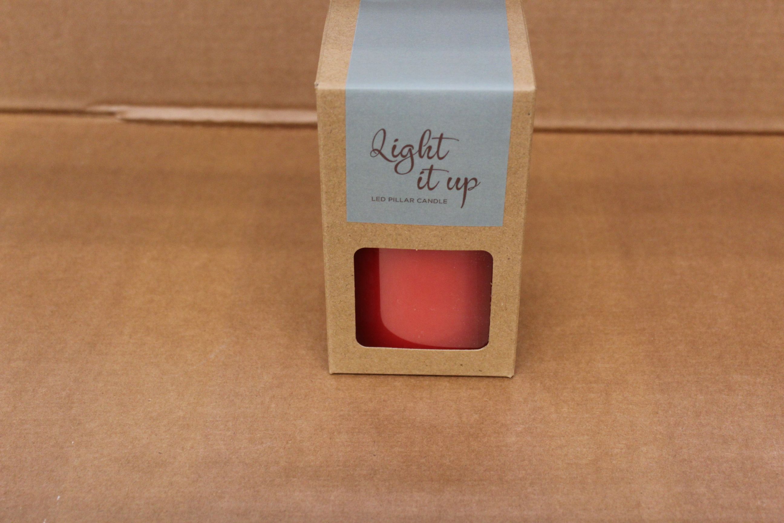 Led-kynttilä Poppy red